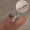 1Piece 16G Titanium Steel CZ Leaf Bee Piercing Lip Labre Studs Tragus Helix Cartilage Couch Lobe Earrings Body Jewelry For Women - Image 8