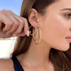 1Pair 10-100mm Classic Small/Big Hoop Earrings for Women Stainless Steel Simple Jewelry - Image 4