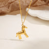 Double-Layer Chain Necklace with Geometric Pendant Options - Image 31