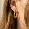 Geometric Twisted Hoop Earrings in Gold-Tone or Silver-Tone - Image 19