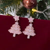 Shiny Zircon Christmas Tree Earrings for Women Xmas Colorful Bulb Tree Bell Drop Earrings Year Party Jewelry Gifts - Image 12