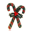 Christmas Brooch Apple Snowflake Bow Cane Candy Ice Cream Gift Pine Cone Pin Men and Women Accessories - Image 16