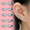 Shiny Stud Earrings for Women Wing Shape Earring Studs Ear Piercing Cute Jewelry Gifts Punk Gothic Cross Decoration - Image 1