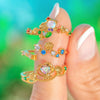 Colorful Adjustable Ring with Heart and Animal Motifs - Image 2