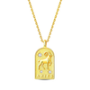 Silver Lucky The Twelve Zodiac Signs Golden Disc Pendant Necklace For Women Jewelry Birthday Gift - Image 21