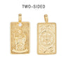 22 Style Classic Tarot Card Pendant Necklace Double Sided Zircon Tarot Necklace Major Arcana Empress Sun Star Sign Women Jewelry - Image 4