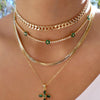 Trends Iced Out Flower Cut Quality CZ Cubic Zirconia Crystal Tennis Chain Collar Necklace Women Gift Wedding Party Jewelry - Image 1