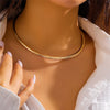 Smooth Torque Collar Choker Necklace Adjustable - Image 10