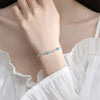 Silver Heart Shaped Bracelet For Women Retro Korean Versatile Pink Crystal Charm Bracelets Party Jewelry - Image 4