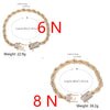 Twisted Unisex Bracelet, Minimalist Style, for Casual Outings, Gold-Plated Twisted Chain - Image 8