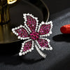 Colored Zircon Maple Leaf Shell Brooches Atmospheric Elegance Freshwater Pearl Leaf Pin Woman's Broche Accessories - Image 14