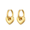 Classic Stainless Steel Heart Star Hoop Earrings For Women Punk Hip Hop Gold Silver Color Y2K Jewelry Female Earrings Oorbellen - Image 7
