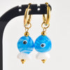 1Pair Dopamine Summer Sea Glass Fish Pendant Stainless Steel Cute Animal Bee Y2K Girl Hoop Earrings Jewelry - Image 12