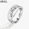 Metal Balls Fidget Rings Adjustable for Women Stress Relieve Finger Jewelry Rotatable Beads Ring Accessories - Image 9