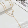 Y Shape Tassel Water-drop Zircon Layered Necklace for Women Minimalist Clavicle Chain Y2K Jewelry Accessories Party Gift - Image 5
