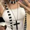 Wooden Cross Pendant Necklace with Alloy Chain and 71 cm Length - Image 19
