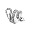 Gothic Punk Scale Serpentine Ring Stainless Steel Gold Silver Two Color Ring For Men Women Street Personality Jewelry - Image 7