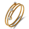 Stainless Steel Wire Braided Bangle for Women Men Spring Link Wrap Open Adjustable Ball Bracelet Jewelry - Image 7