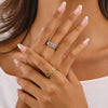 Stainless Steel Hollow Knot Rings For Men Women Gold-Plated Heavy Metal Adjustable Simple Finger Ring - Image 6