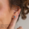 Dainty Flower Stainless Steel Butterfly Stud Earrings for Women Cartilage Ear Ring Cute Zircon Gold Color Clover Jewelry - Image 2