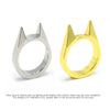 Women Men Cute Cat Ear Rings Self Defense Rings Metal Knuckle Window Breaker Escorts Attack Rings Unisex Jewelry Accessories - Image 8