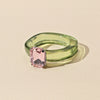 Irregular Geometric Transparent Colorful Crystal Rhinestone Zircon Round Ring For Women Shiny Jewelry Accessories - Image 8
