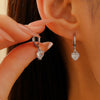 1Pair Crystal Heart Tragus Hoop Earring For Women Girls Huggie Earring For Cartilage Helix Piercing Jewelry Lobe Hoops - Image 19