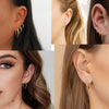 3Pair/Set Small Huggie Hoop Earrings Unisex Round Circle Stainless Steel Earrings Cartilage Ear Piercing Jewelry De Aro - Image 4