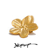 Style Stainless Steel Metal Flower Brooch Pin Pvd Plated Clothing Accessories Jewelry Gift - Image 1