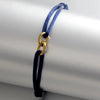 Two Oval Rings Interlock Steel Rope Bracelet - Image 22