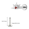 Titanium CZ Starburst Stud Earring 16G Sunrise Helix Stud Tragus Cartilage Labret Monroe Piercing Jewelry - Image 17