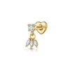 Silver Zircon Stud Earrings 1PC Eight pointed star Women Gold/Silver Heart Flat back piercing Jewelry Gift - Image 37