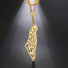 Map Outline Pendant Necklace with 45 cm Stainless Steel Chain - Image 52
