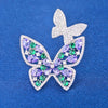 Romantic Purple Zircon Butterfly Brooches for Women Clothes Accessori Bow Dragonfly Ginkgo Leaf Broche Decorativo De Ropa - Image 9