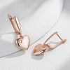 Heart Drop Earrings for Women Zircon With Rose Gold Color Modern Party Wedding Daily Jewelry - Image 5