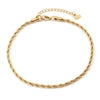 Stainless Steel Link Chain Anklet Gold Color Bracelet For Women Barefoot Beach Leg Chain Summer Jewelry Gift 23.5cm Long - Image 13