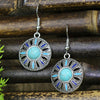 39 Styles Bohemian Vintage Tibetan Silver Geometric Drop Earrings For Women Ethnic Blue Stone Tassel Dangle Earrings Jewelry - Image 14