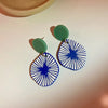 Acrylic Resin Korean Geometric Earrings Simple Round Square Triangle Drop Dangle Earrings for Women Girl Party Jewelry - Image 6