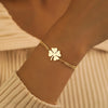 Stainless Steel Bracelets Classic Lucky Clovers Pendant Hip Hop Bracelet For Women Jewelry High-quality Everyday Wear - Image 1