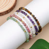 4 mm Beaded Bracelet with Braided Adjustable Cord - Image 1