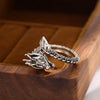 Retro Thai Silver Domineering Dragon Silver Jewelry Personality Zodiac Creative Opening Rings - Image 5