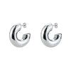 1 Pair Smooth Circle C Shape Clip Earrings For Women Lightweight Without Piercing Cartilage Ear Cuff Gold Silver Color Earrings - Image 17