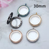 7pcs/lot Magnetic Closure 20mm/25mm/30mm/38mm Stainless Steel Floating Memory Locket Pendant 5 Colors Can Choose - Image 3