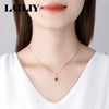 Silver Gold Blue Planet Romantic Starlight Pendant Snowflake Necklace for Women Jewelry - Image 4