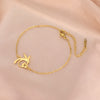 Hummingbird Flower Charm Bracelets Women's Stainless Steel Gold Color Double Layer Beads Chain Bracelet Bohemian Jewelry - Image 1