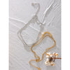 Stainless Steel Square Bead Chain Layered Anklet for Women Gold Color Statement Summer Sandy Beach Jewelry - Image 2