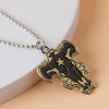 Anime Black Clover Necklace Earring Asta Black Bull Metal for Women Men Necklace Jewelry Gift - Image 4