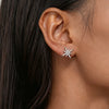 Shinny Clear Zircon North Star Stud Earring Stainless Steel Gold Color Women's Earrings Jewelry Gift - Image 2