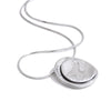 Double Round Pendant Necklace Metal Stainless Steel Daily Jewelry Recommend - Image 9