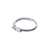 Silver Rings For Women Geometric Jewelry Finger Adjustable Simple Retro OVal CZ Ring For Party Birthday Gift - Image 3